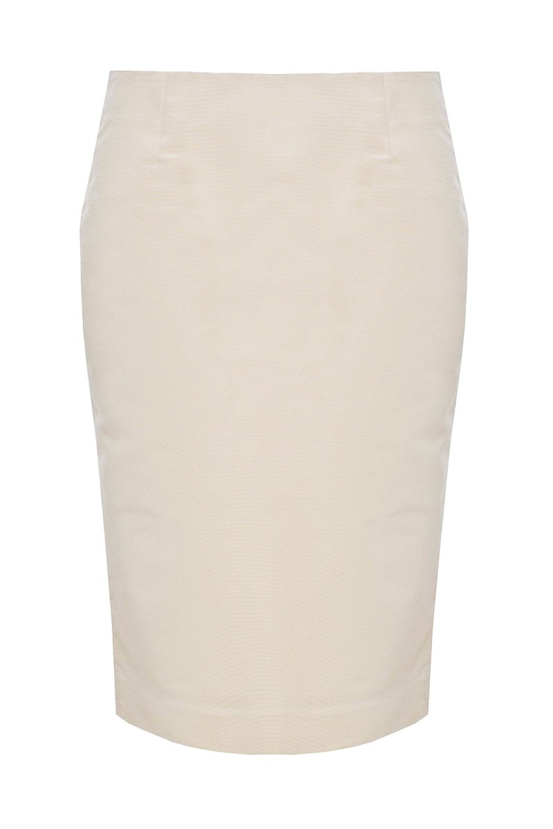 Кремовая юбка карандаш
