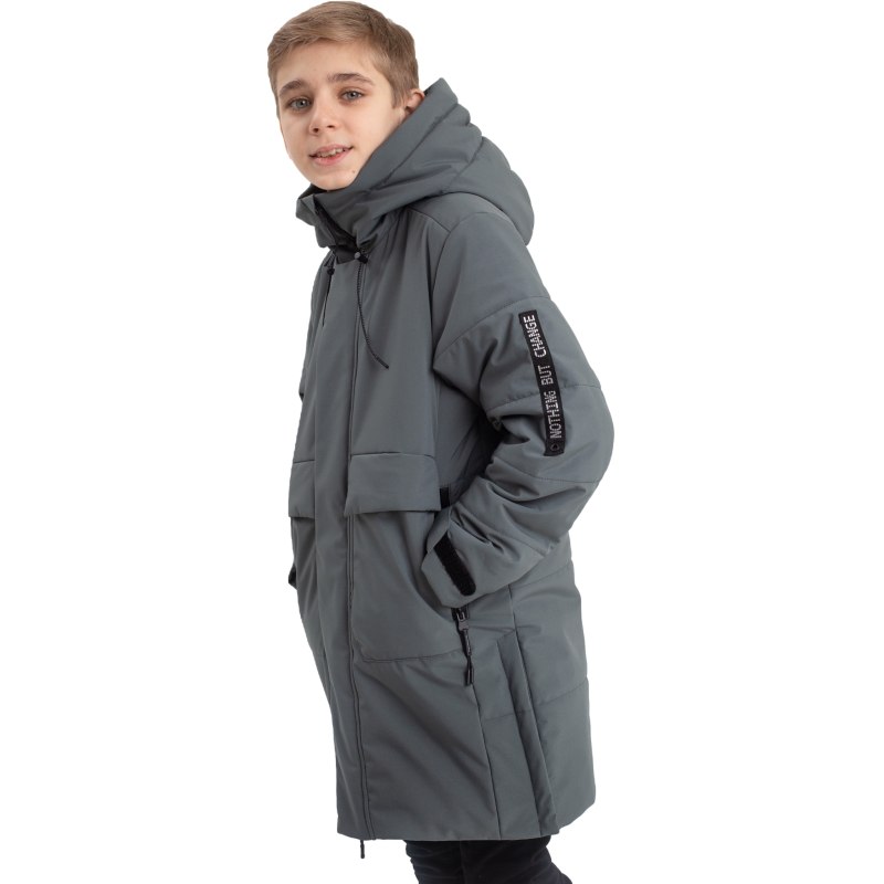 Пальто-парка для мальчика Стенли батик синий