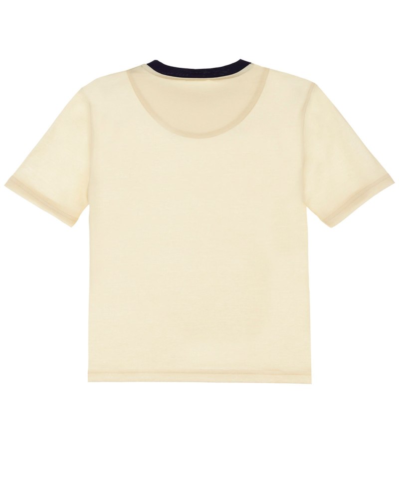 Бежевая футболка детская