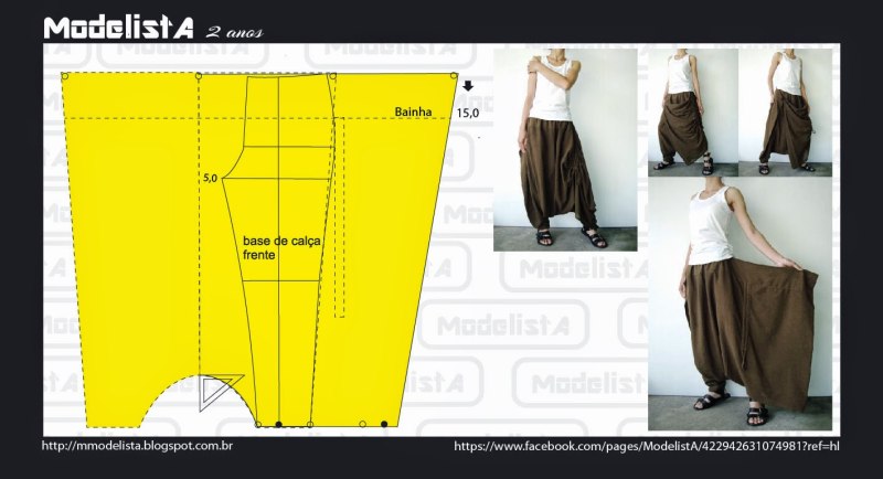 Штаны в стиле бохо выкройки