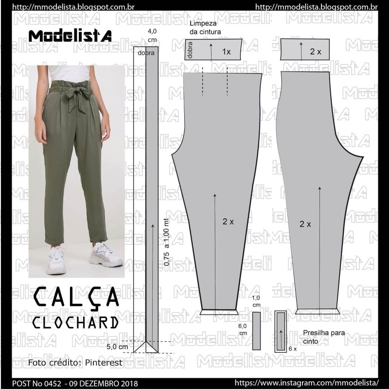 Выкройка брюк женских