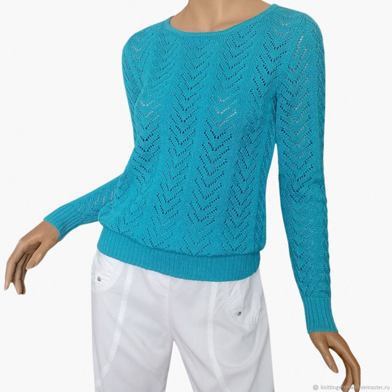 Бирюзовый джемпер