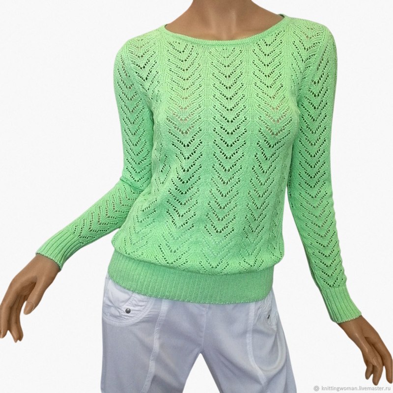 Бирюзовый пуловер