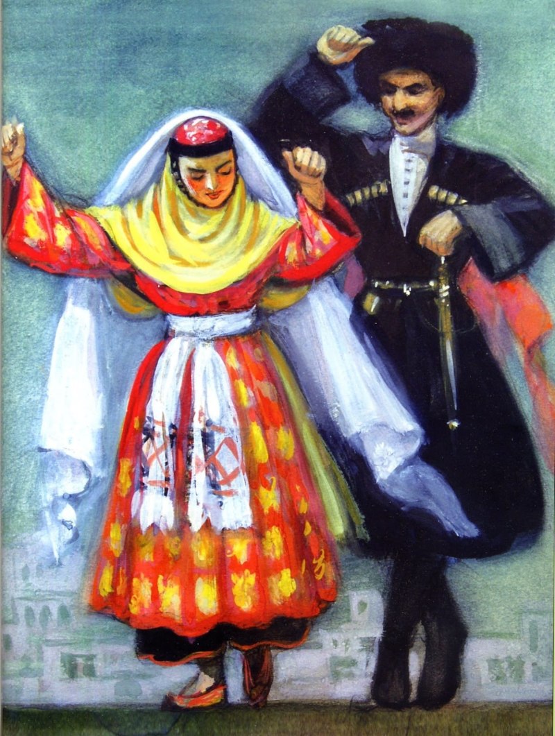 Национальный костюм народов Дагестана аварцы