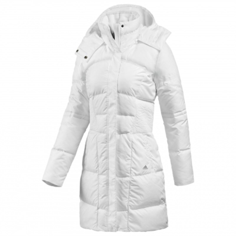 Пуховик адидас женский белый