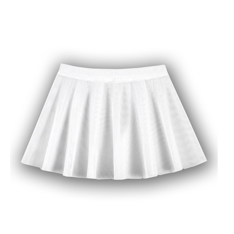 Белая короткая юбка