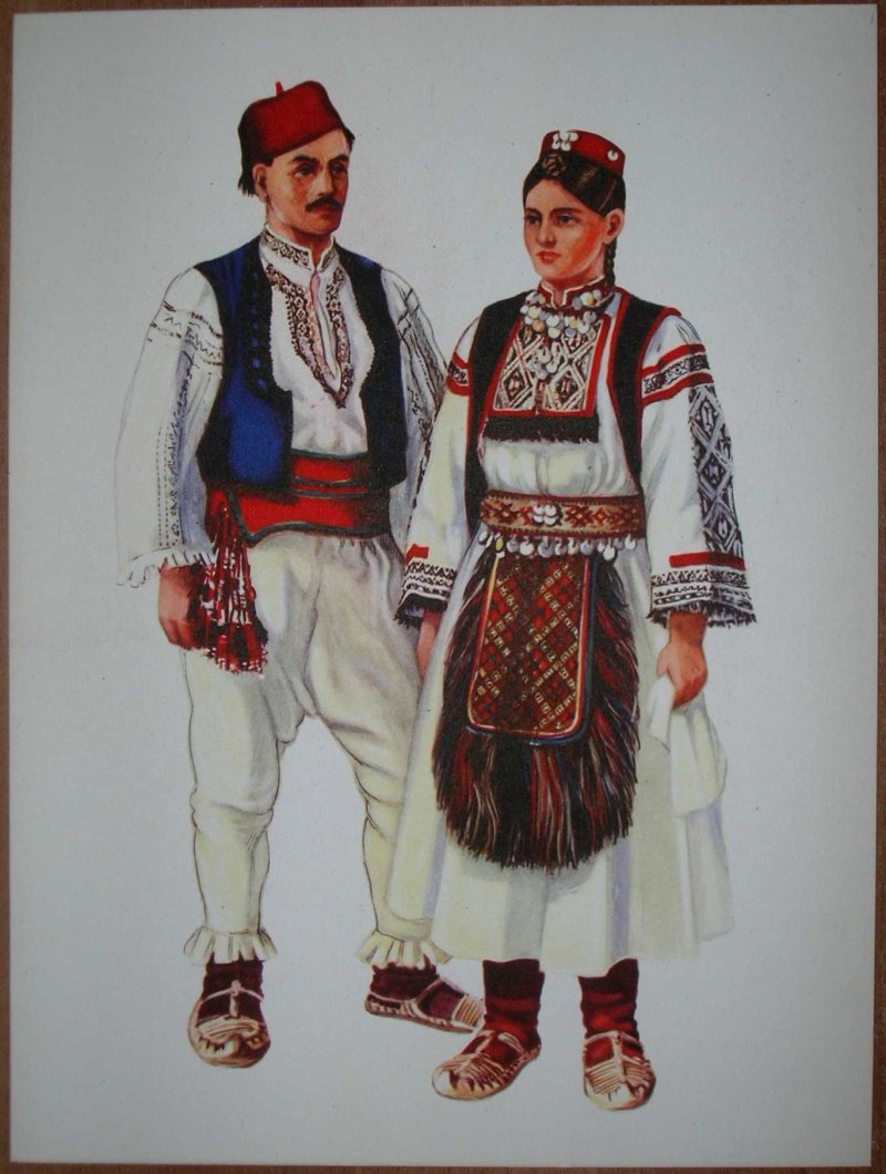 Национальный костюм Сербии мужчины