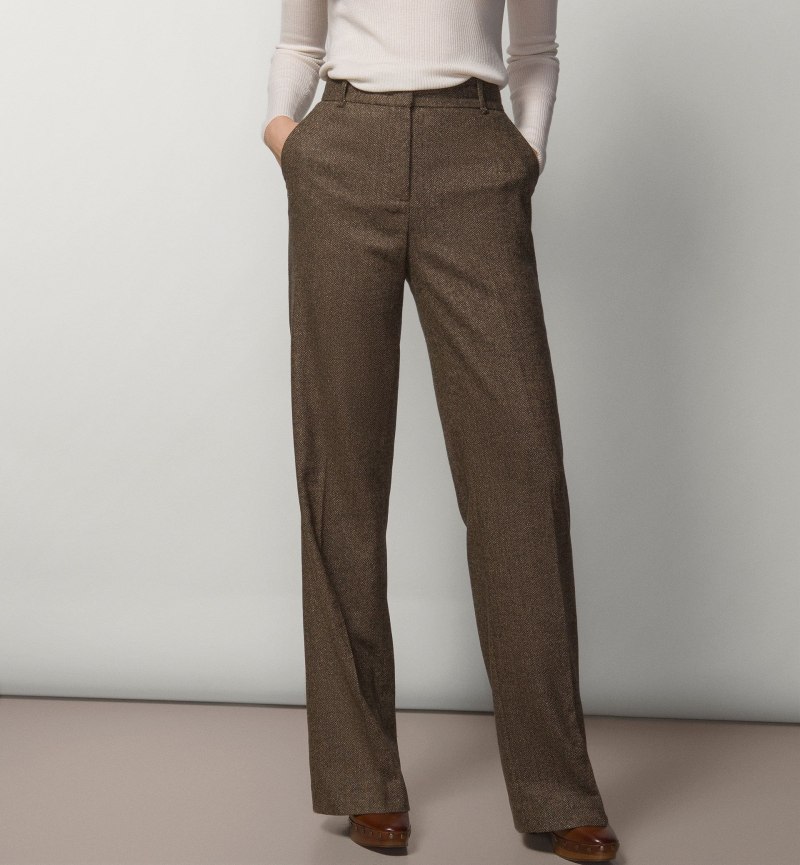 Коричневые брюки massimo Dutti