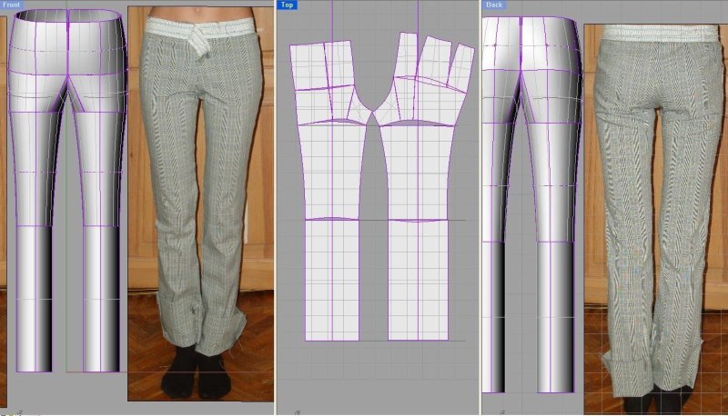 Дефекты посадки брюк