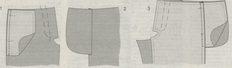 Карман в боковом шве брюк