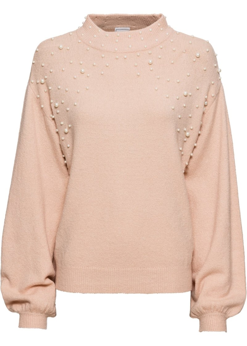 Свитер с бусинами bonprix