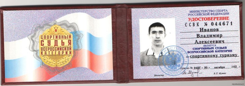 Спортивный судья Всероссийской категории