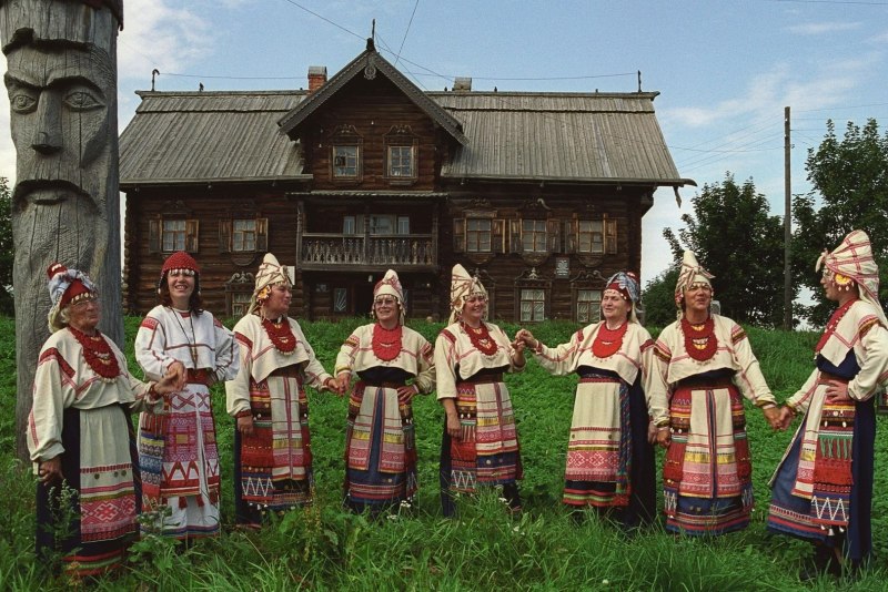 Национальный костюм Карелии вепсы