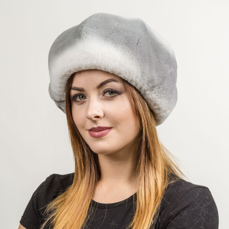 Меховые береты женские