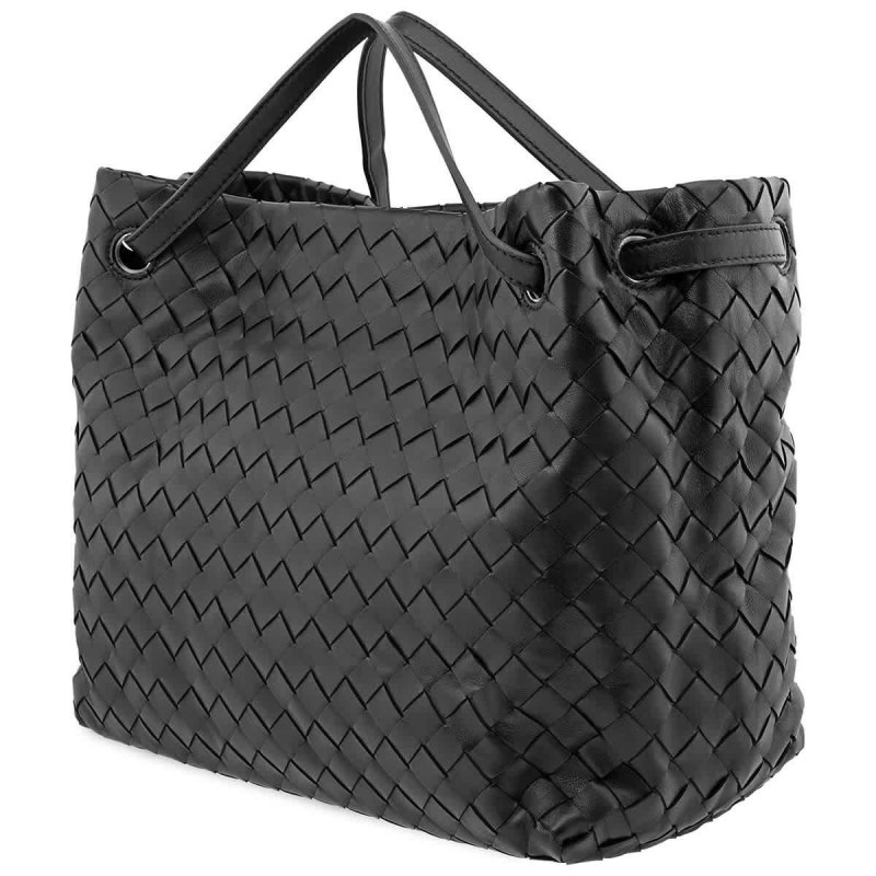 Черная Bottega Veneta сумка тоут