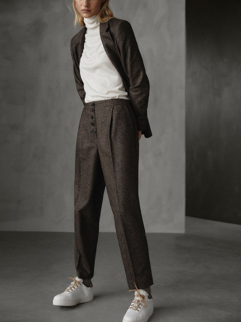 Брюки палаццо massimo Dutti