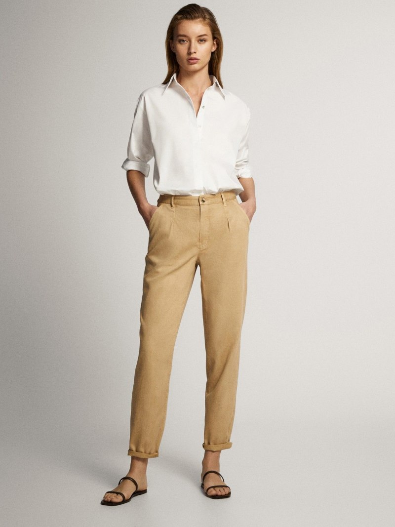 Льняные брюки massimo Dutti