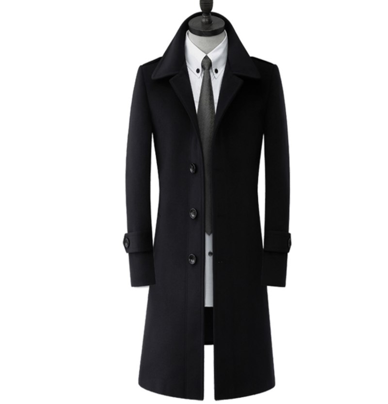 Wool Blend Coat пальто мужское