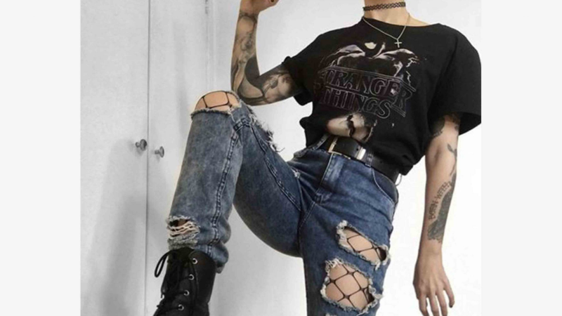 Goth outfit Грандж 2020 одежда