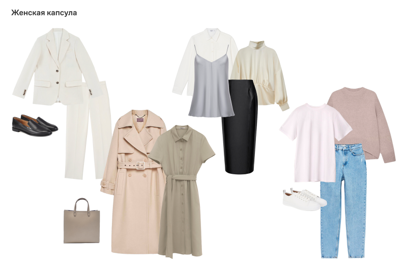 Капсульный гардероб для фигуры прямоугольник