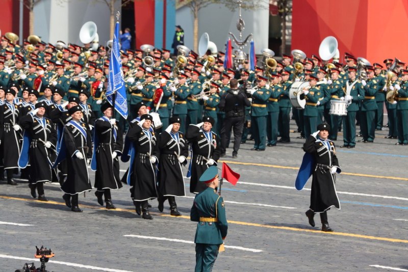 Казаки на параде 2022