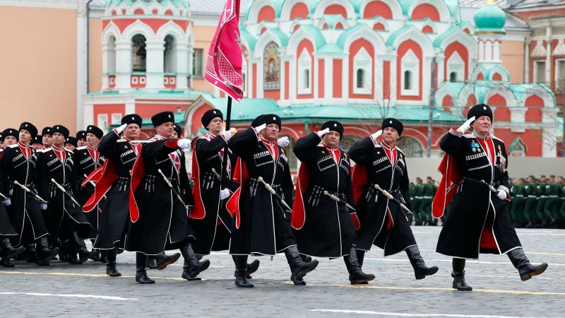 Донские казаки на параде Победы 2021
