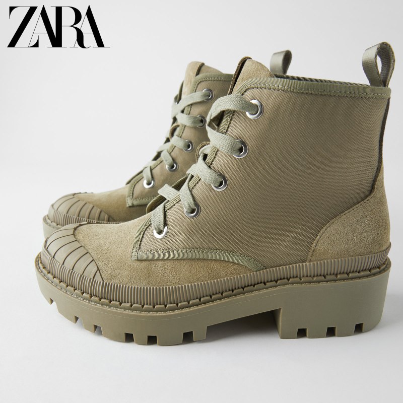 Zara обувь хаки