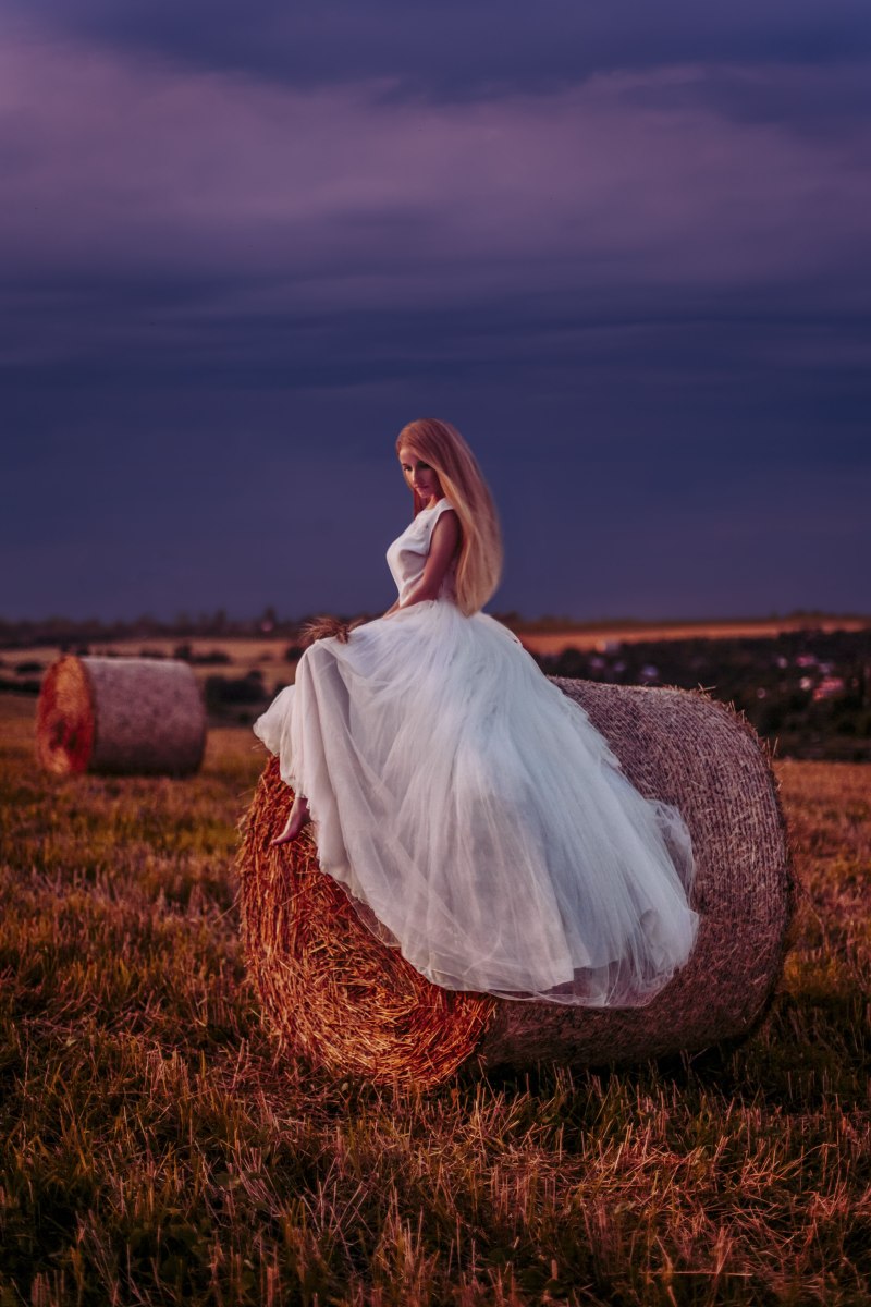Фотосессия в платье на природе