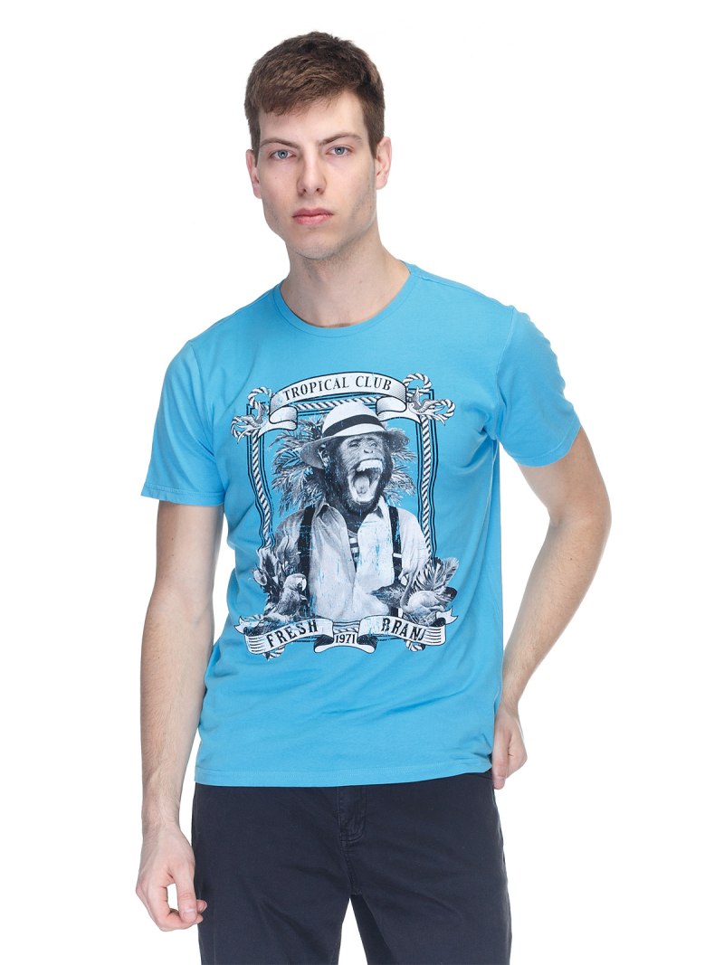 Футболка Fresh brand 71 authentic Vintage Garmcnt с якорем