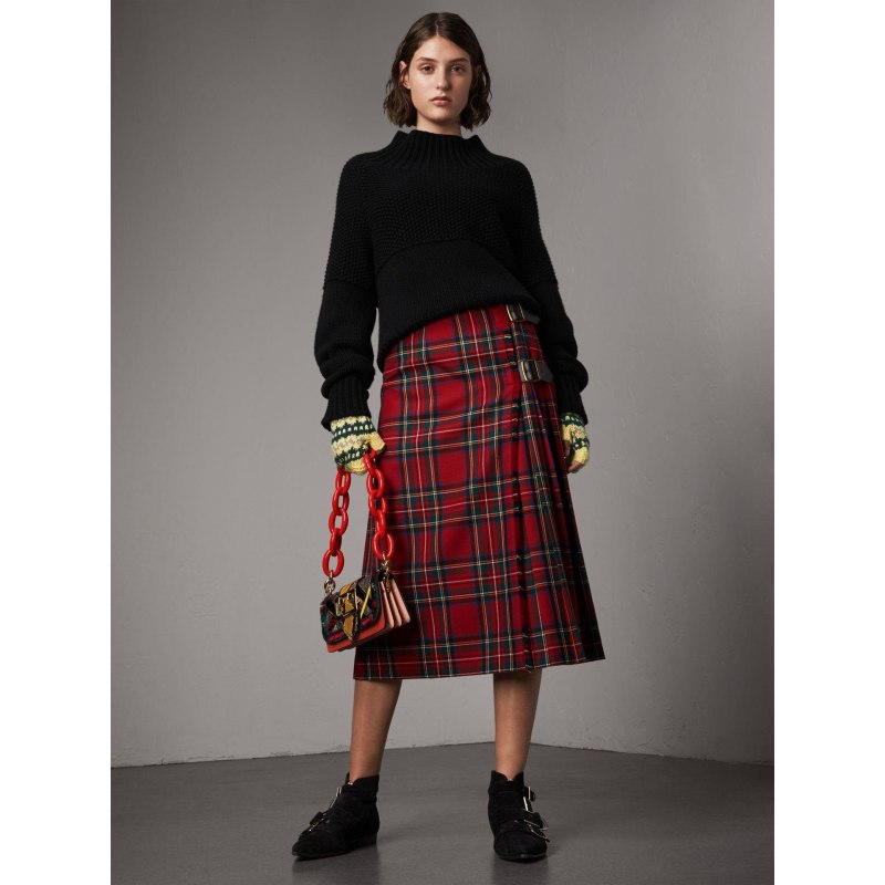 Юбка килт Burberry шерсть