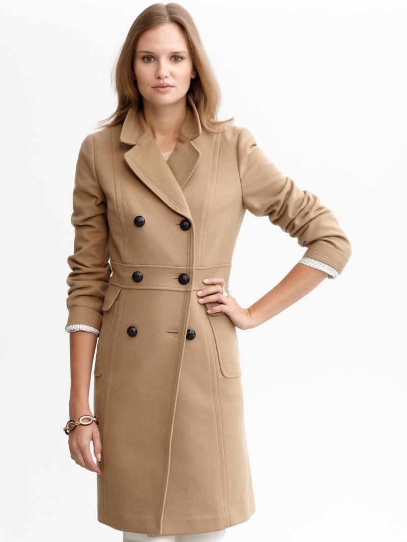 Banana Republic пальто женское бежевое