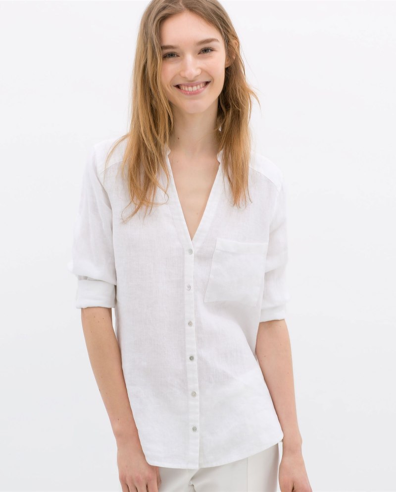 Льняная рубашка Zara