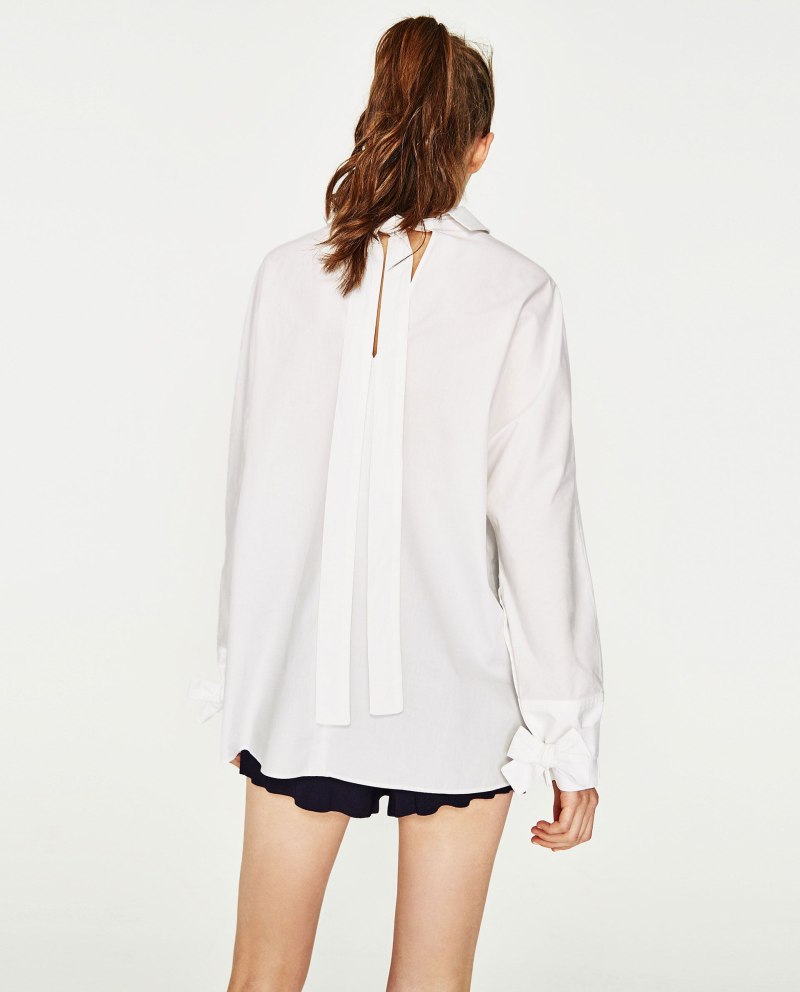 Zara белая рубашка