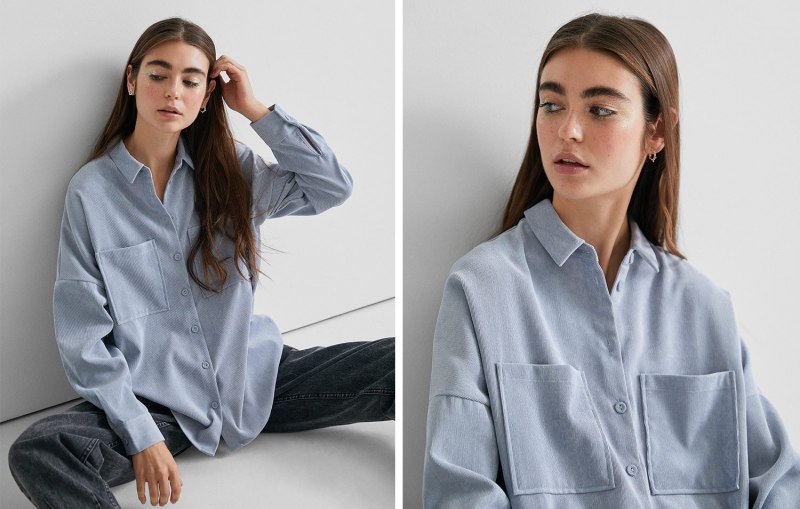 Рубашка Zara вельвет