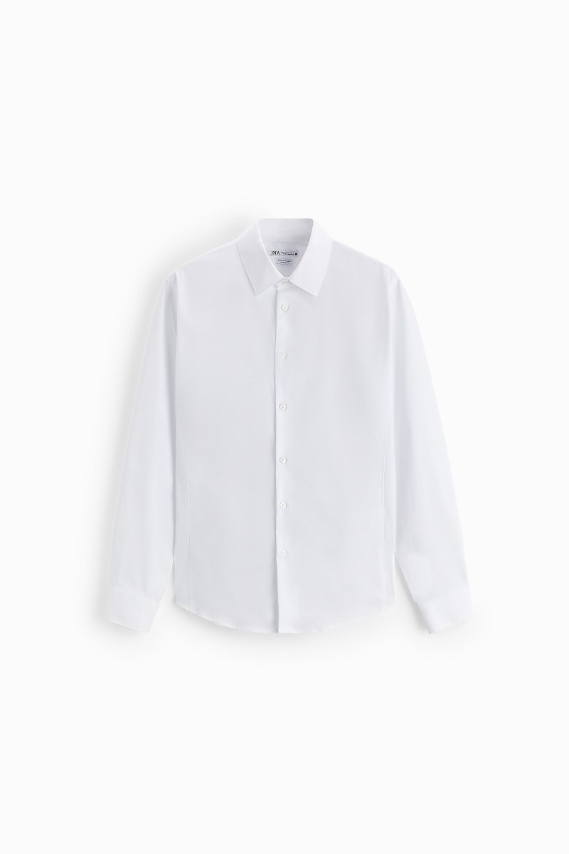 Women Linen t-Shirt Blue and Poplin White