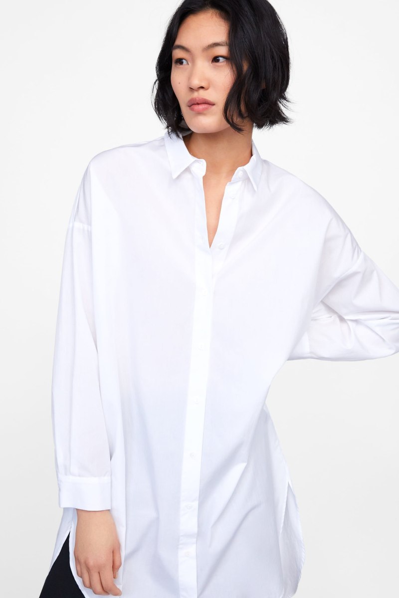 Zara белая рубашка