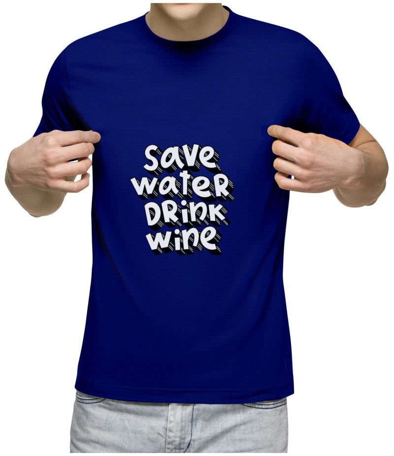 Save Water Drink Wine футболка