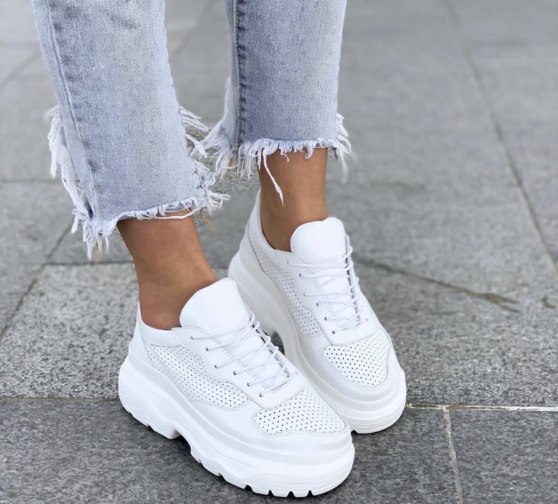 “Кроссовки белые popular Fashion” s893d