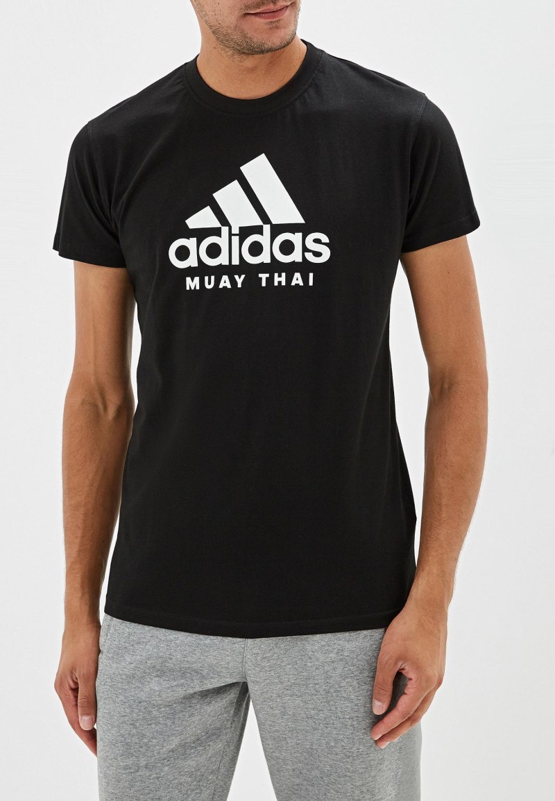 Adidas футболка черная мужская
