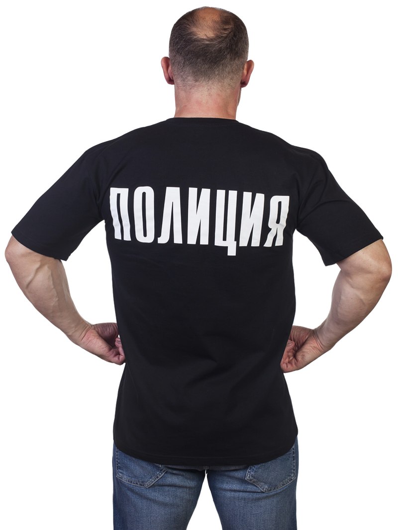 Футболка с надписью полиция
