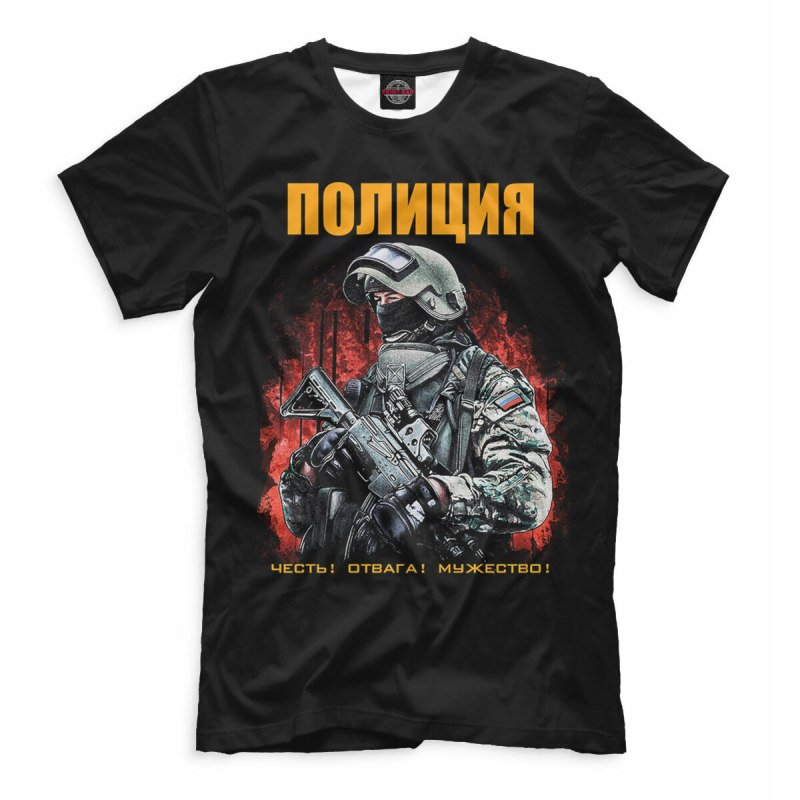 Футболка мужская полиция
