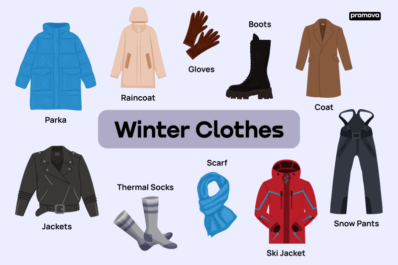 Winter clothes Vocabulary