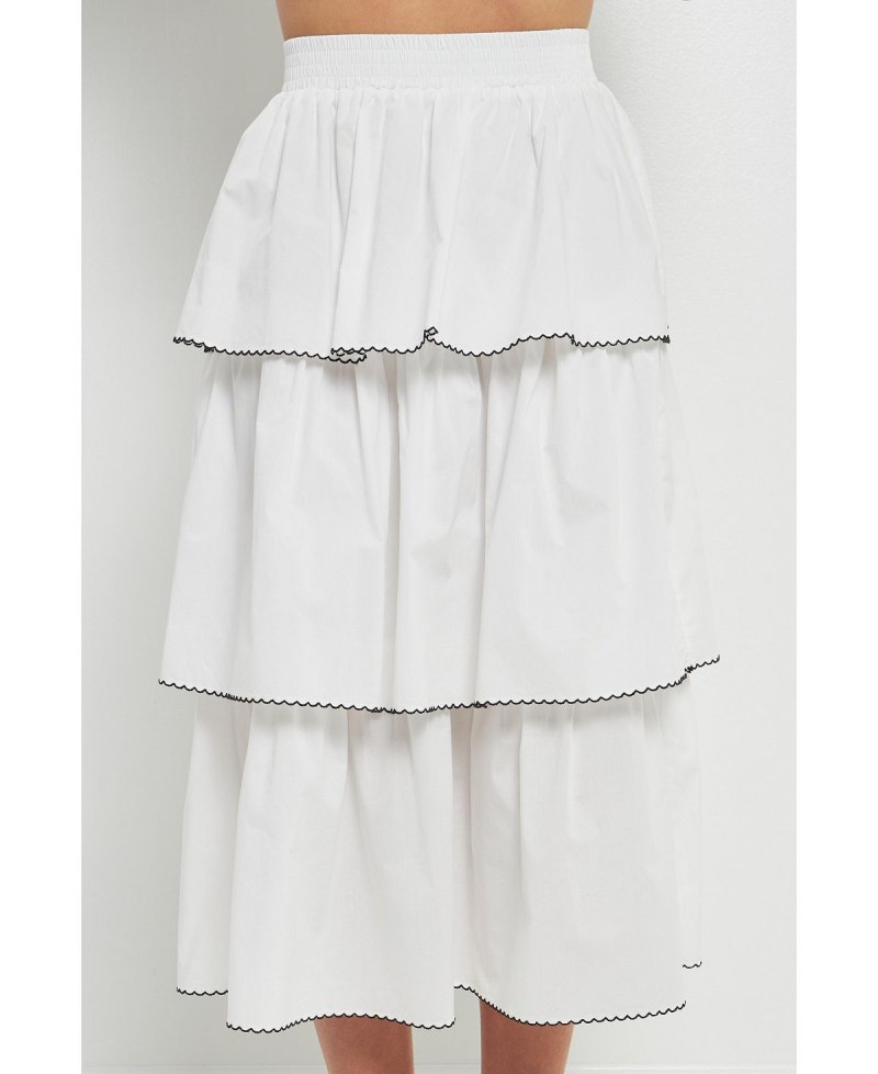 Max Mara юбка макси ярусная