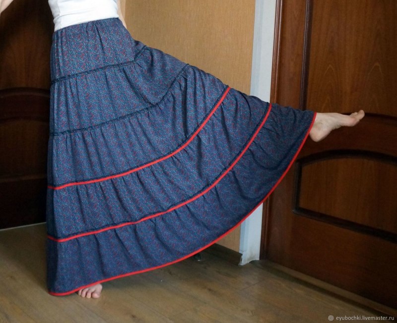 Юбка ярусами