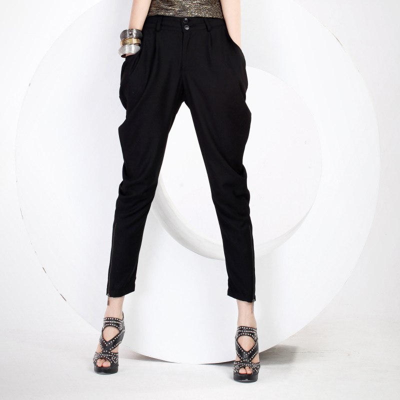 Брюки Balmain женские галифе черные
