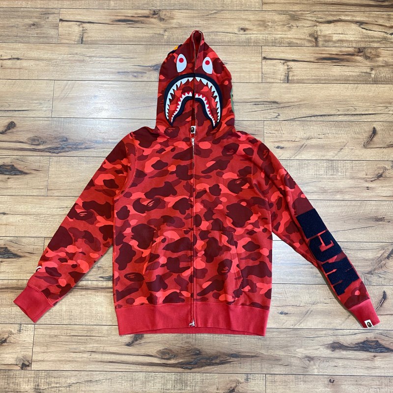 Bape Shark Hoodie Red