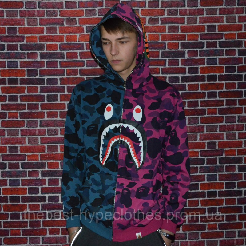 Bape Shark Hoodie Pink