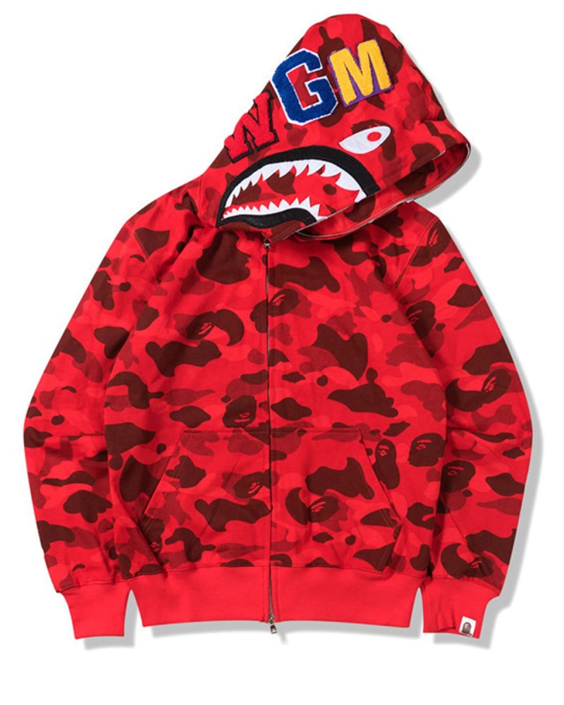 Худи Bape Shark Red