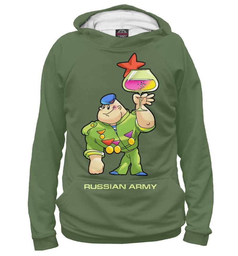 Толстовка армия России красная