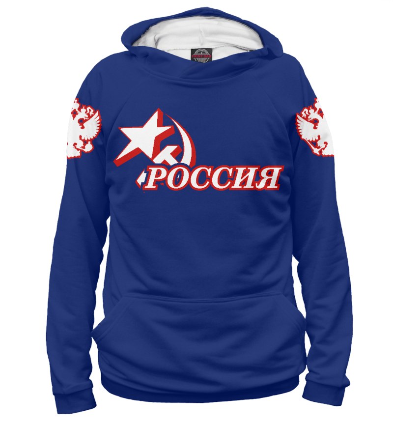 Худи Россия мужская красная